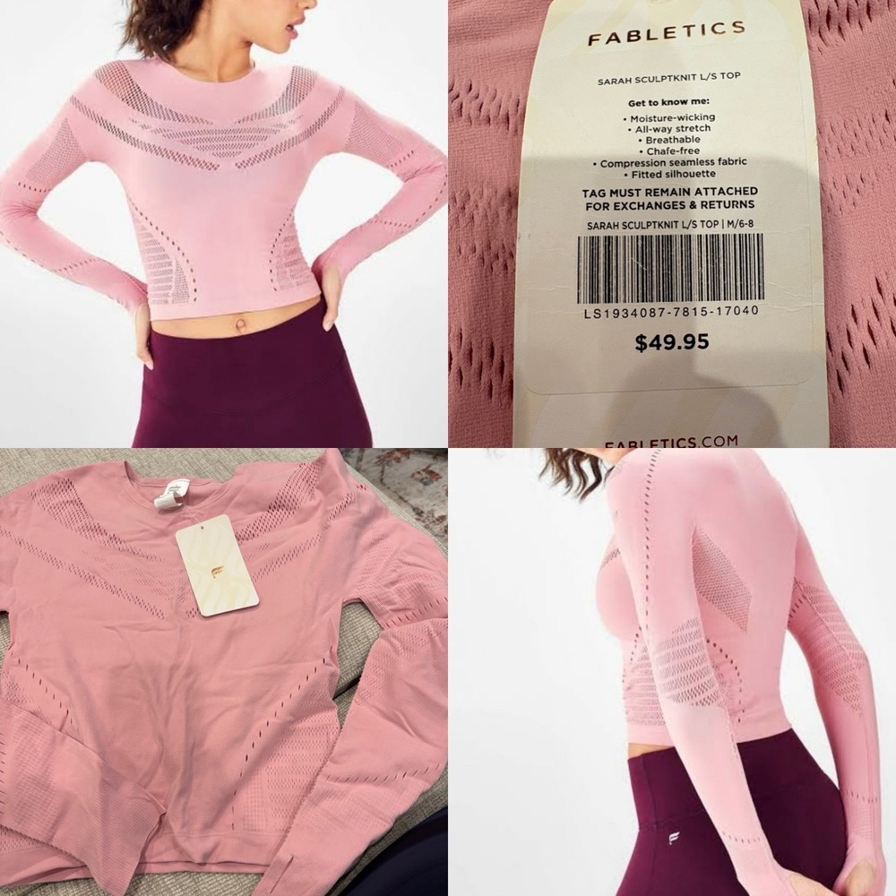 Fabletics Blush Sculpt Knit Top